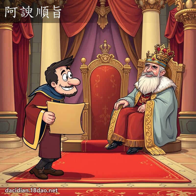 阿諛順旨 - 國語大辭典配圖