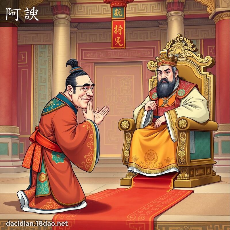 阿諛 - 国语大辞典配图