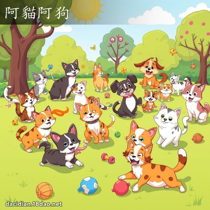 阿猫阿狗 - 国语大辞典配图