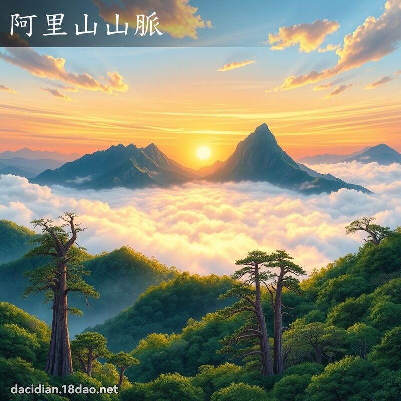 阿里山山脈 - 國語大辭典配圖