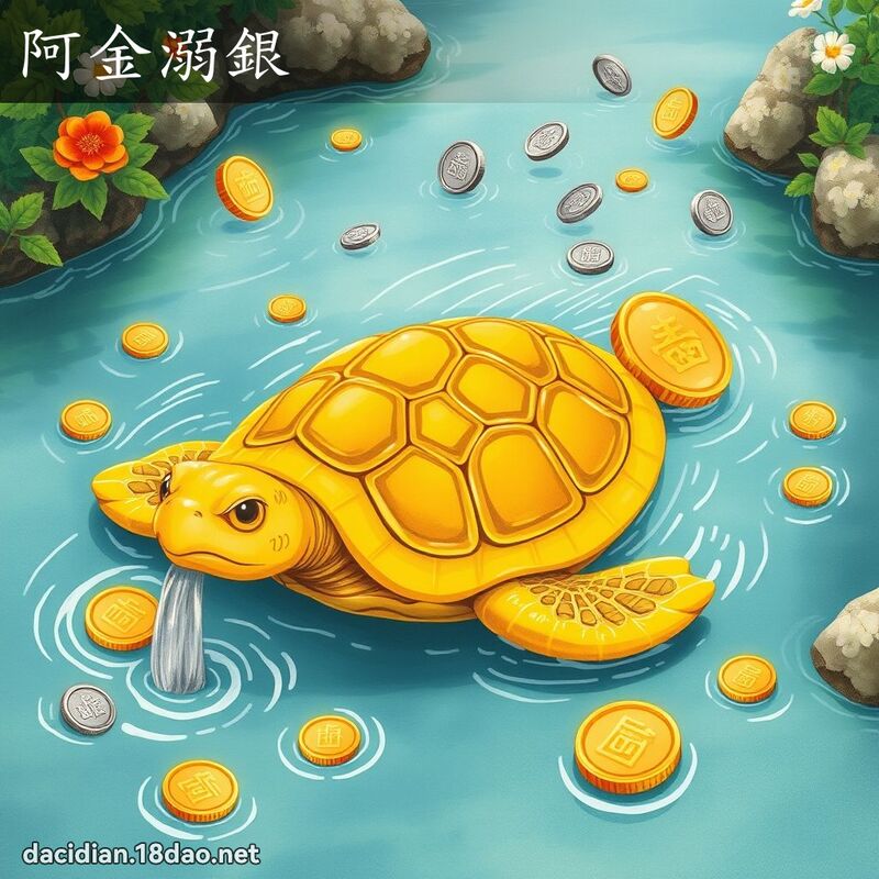阿金溺銀 - 國語大辭典配圖