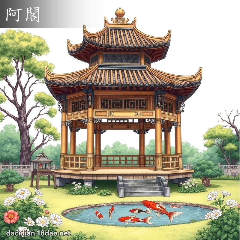 阿閣 - 國語大辭典配圖