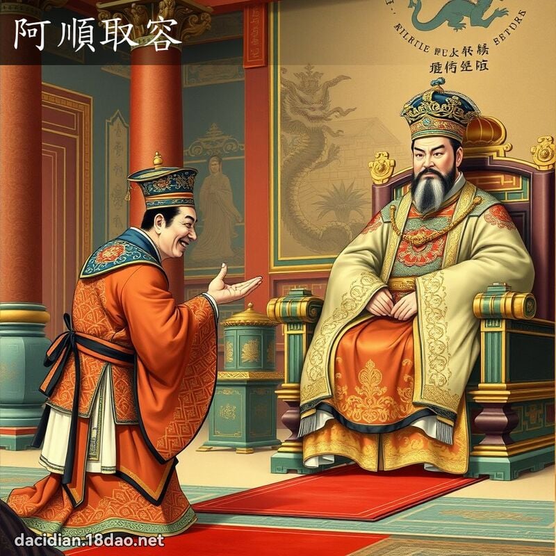 阿順取容 - 國語大辭典配圖