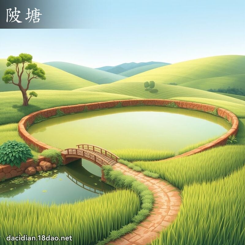 陂塘 - 國語大辭典配圖