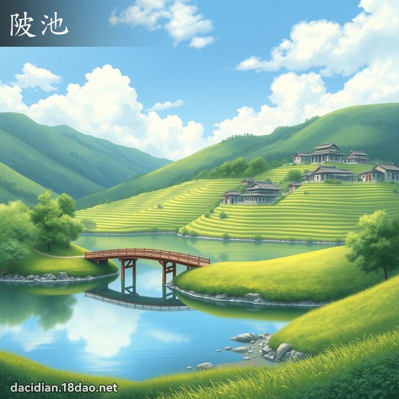 陂池 - 国语大辞典配图