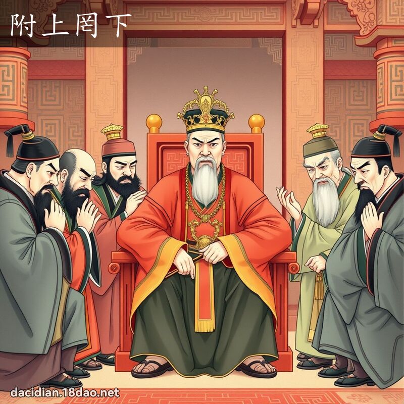 附上罔下 - 国语大辞典配图