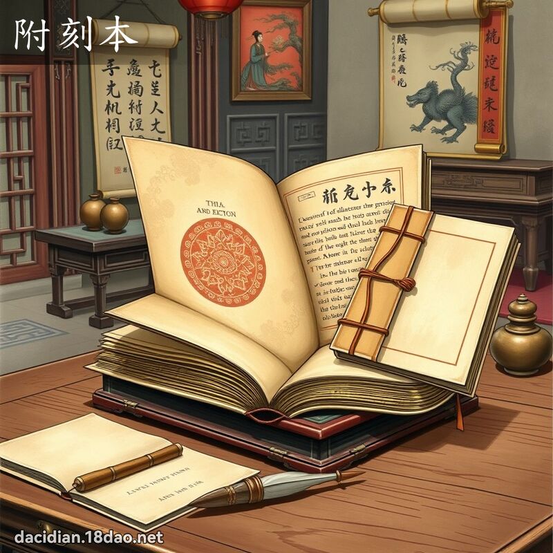 附刻本 - 國語大辭典配圖