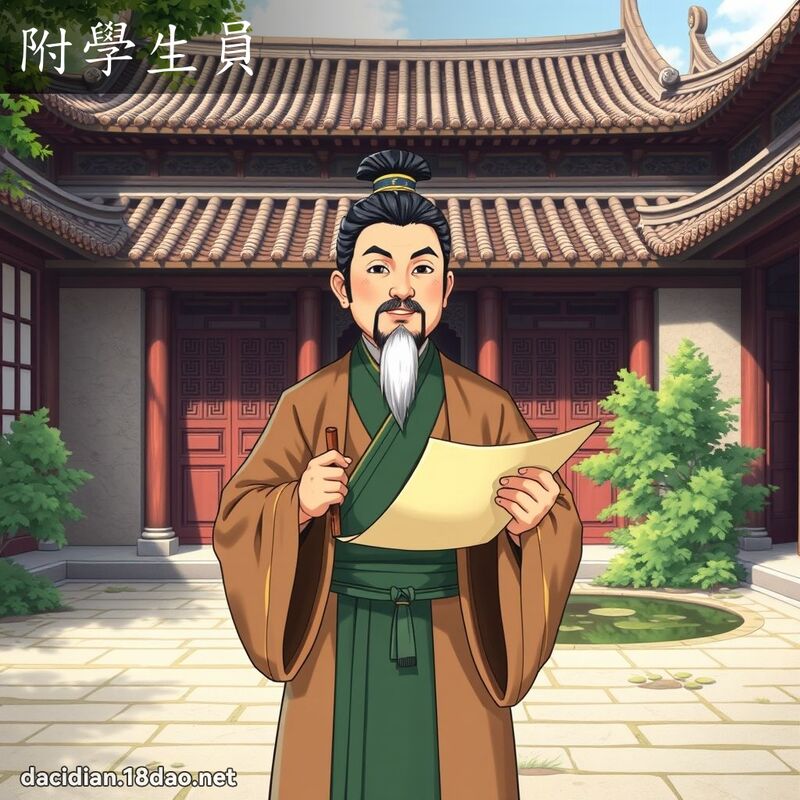 附学生员 - 国语大辞典配图