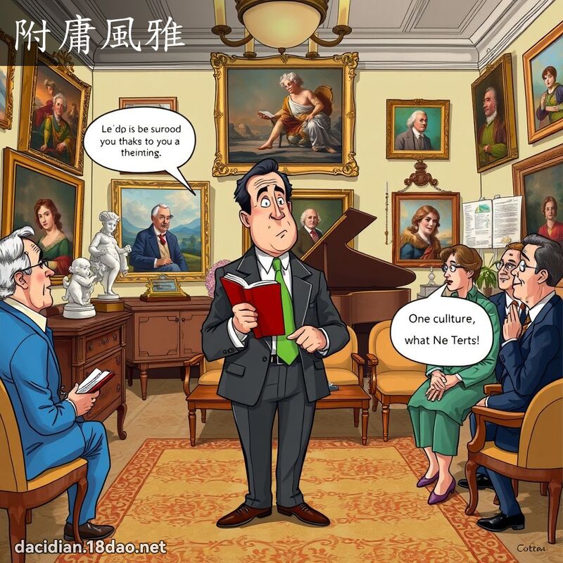 附庸风雅 - 国语大辞典配图