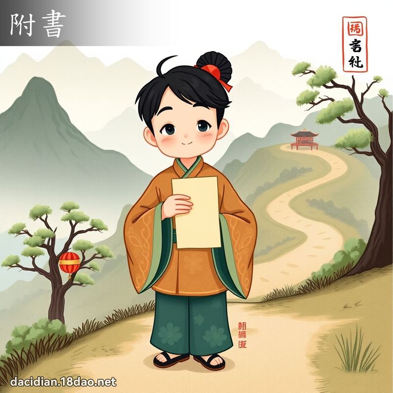 附書 - 國語大辭典配圖
