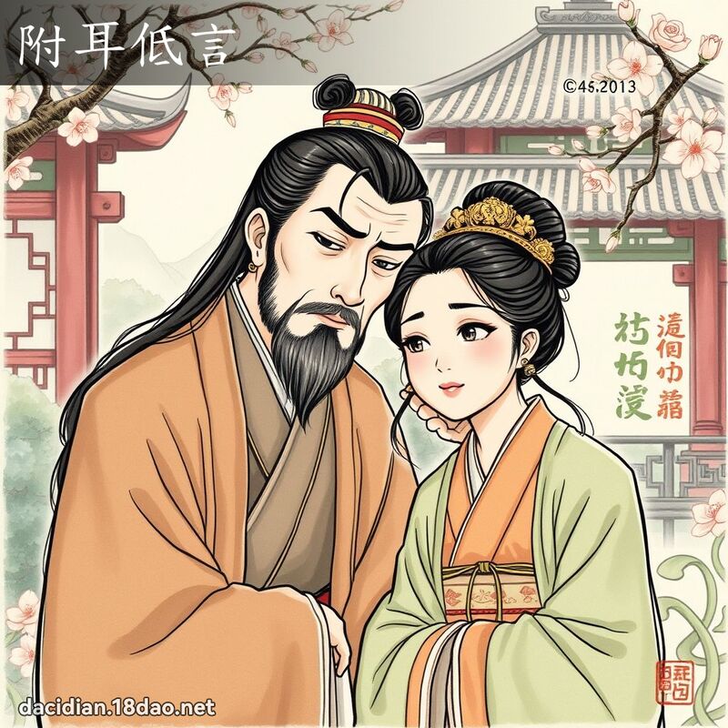 附耳低言 - 國語大辭典配圖