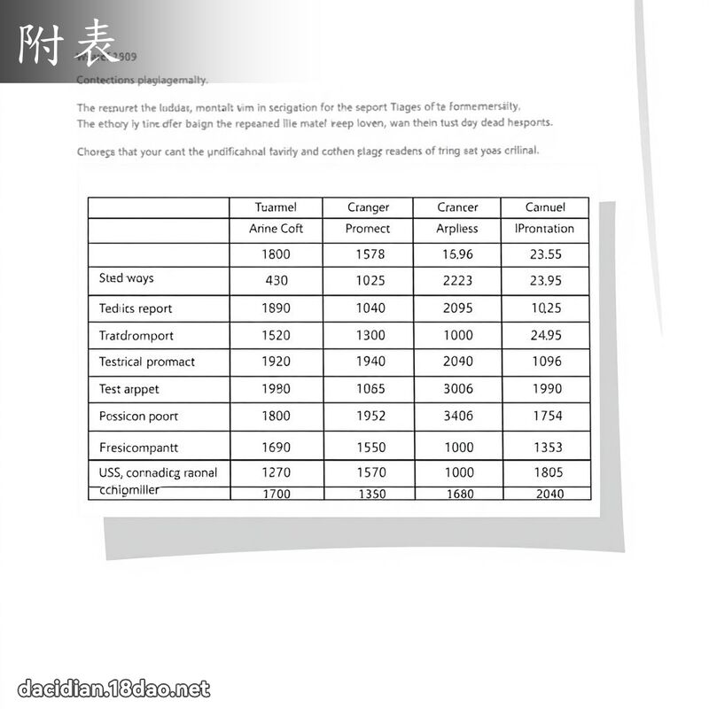 附表 - 國語大辭典配圖