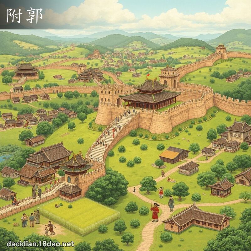附郭 - 國語大辭典配圖