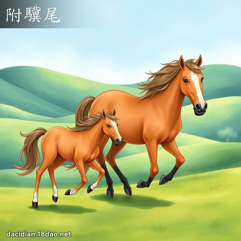 附驥尾 - 國語大辭典配圖