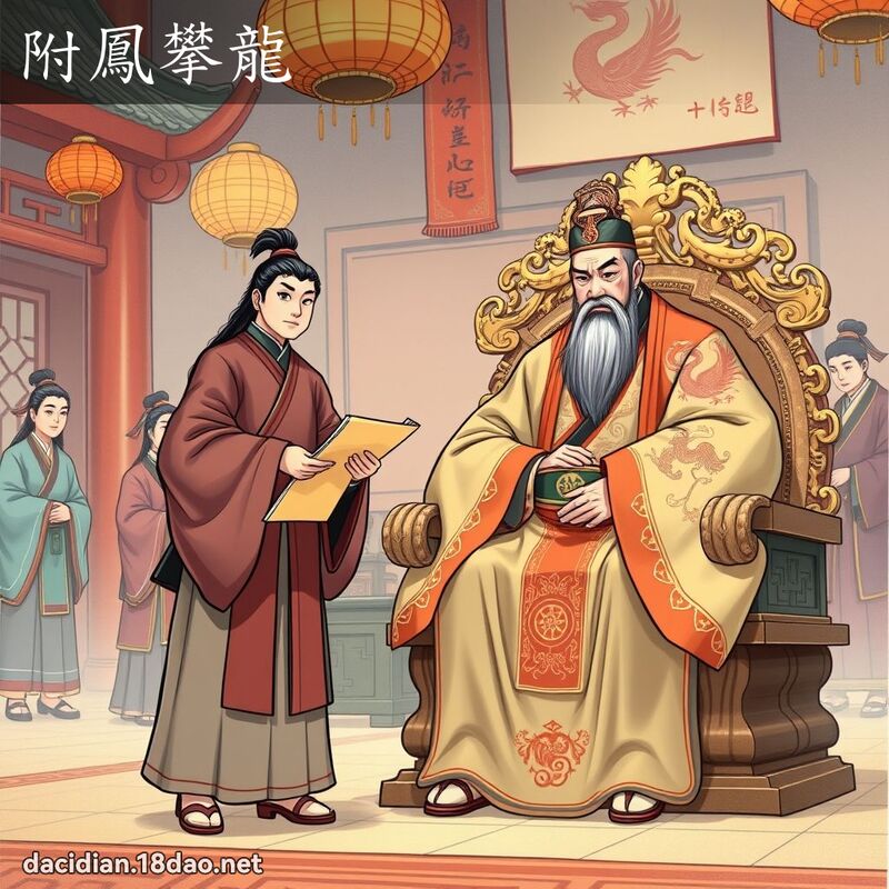附鳳攀龍 - 國語大辭典配圖