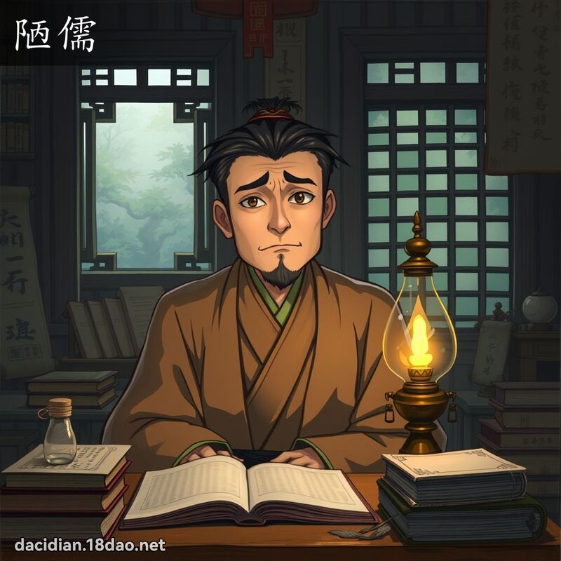陋儒 - 國語大辭典配圖