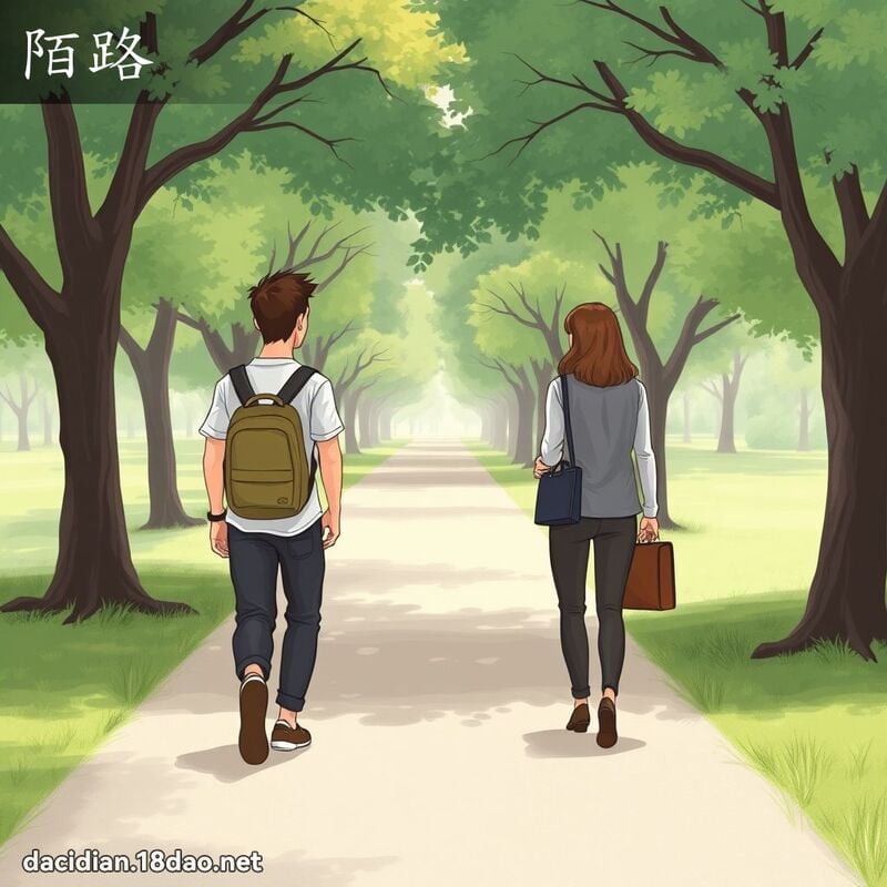 陌路 - 國語大辭典配圖