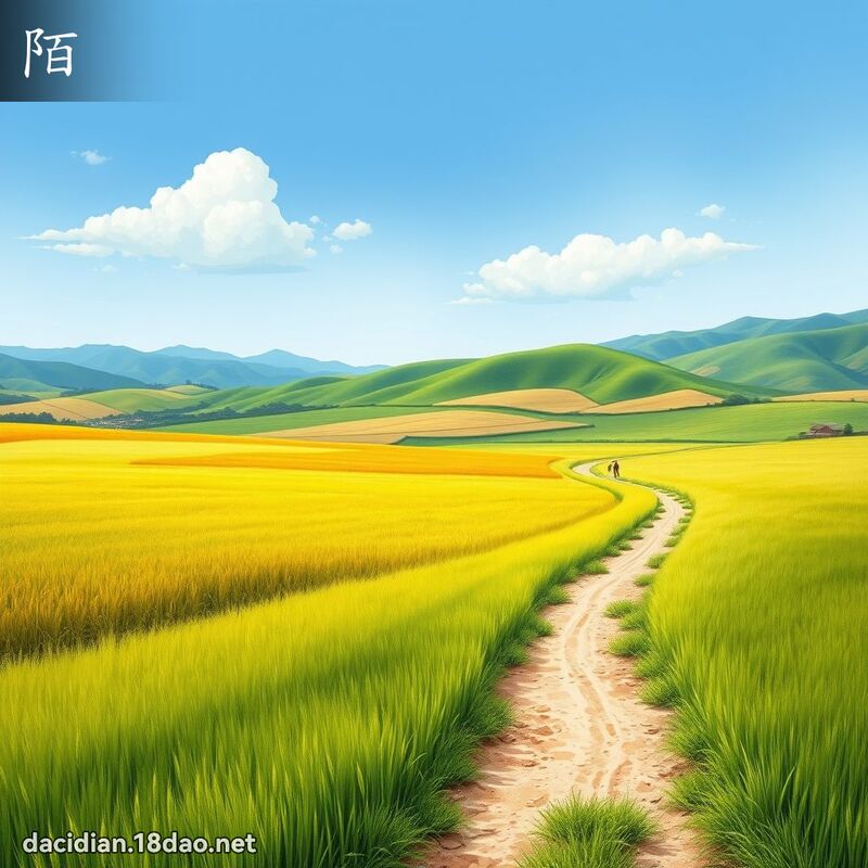 陌 - 國語大辭典配圖