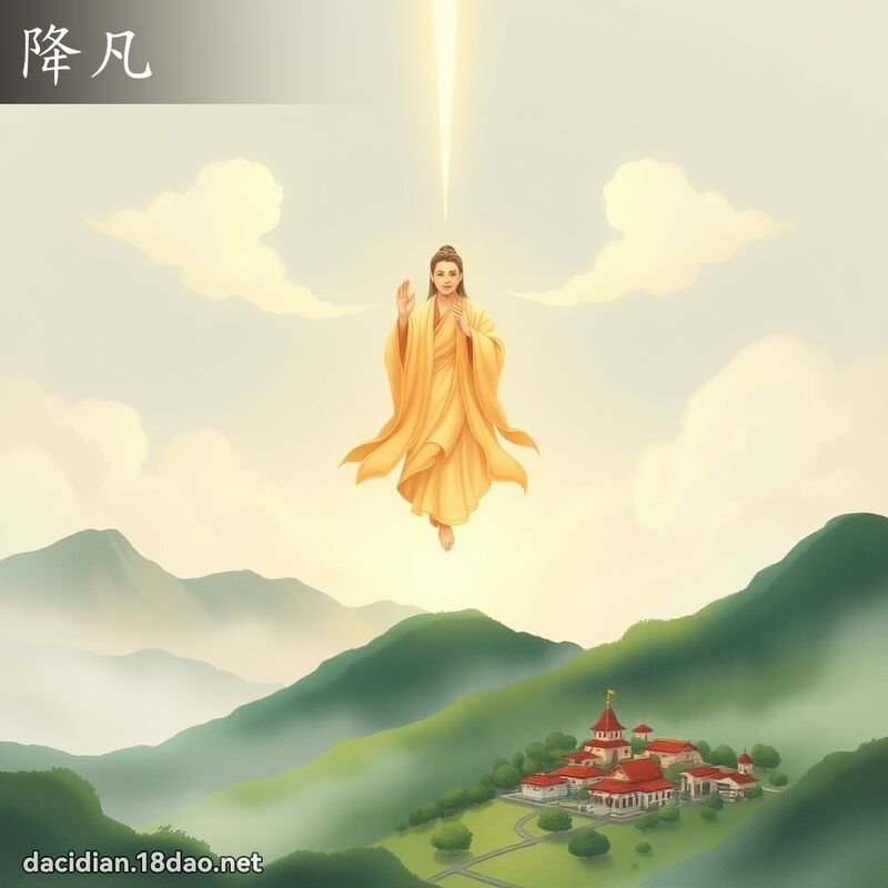 降凡 - 国语大辞典配图