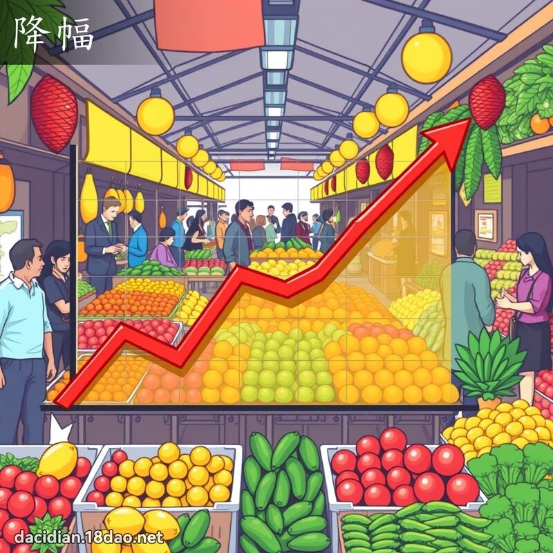降幅 - 國語大辭典配圖
