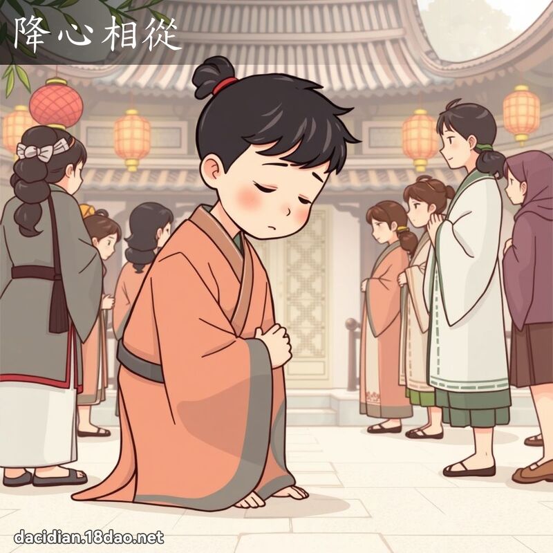 降心相从 - 国语大辞典配图