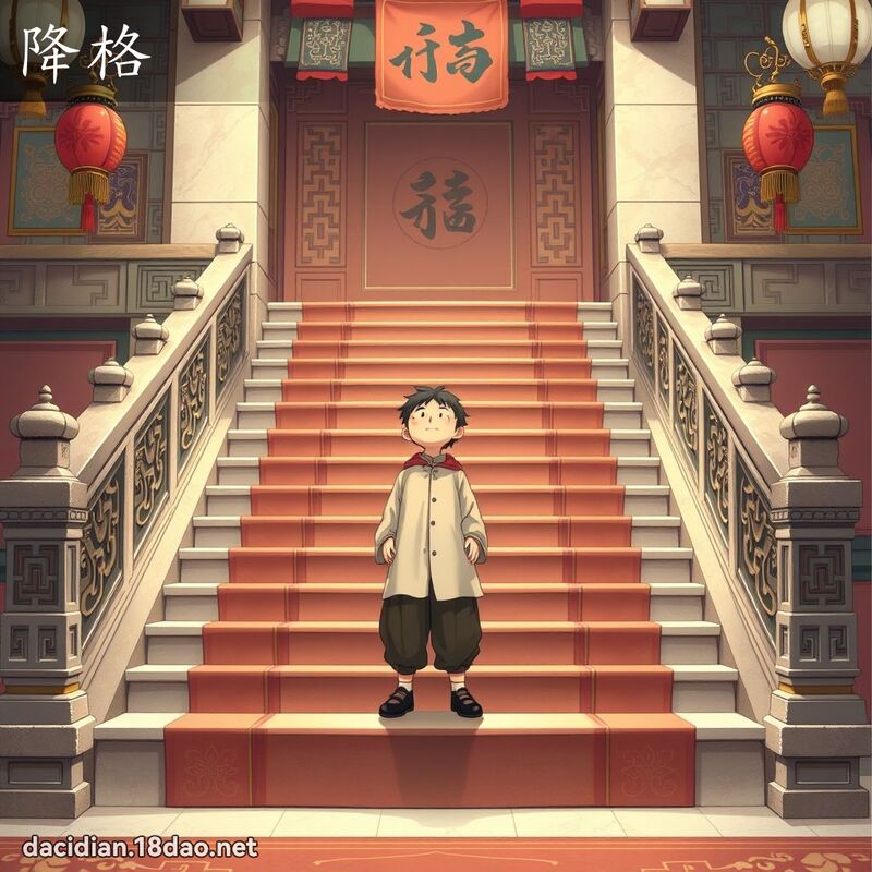 降格 - 国语大辞典配图