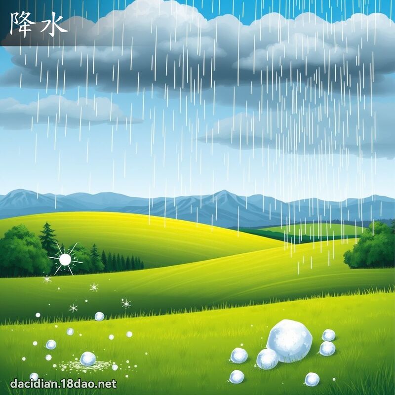 降水 - 国语大辞典配图
