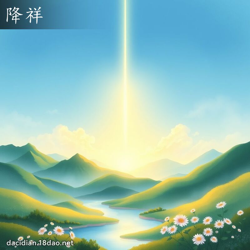 降祥 - 國語大辭典配圖
