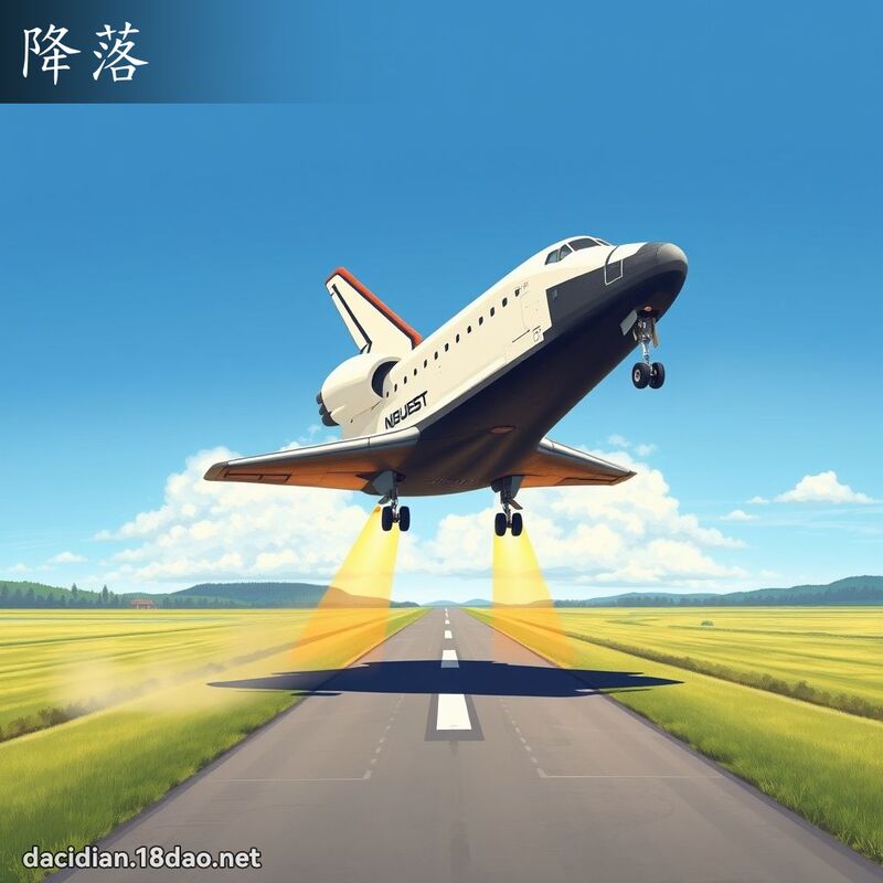 降落 - 国语大辞典配图