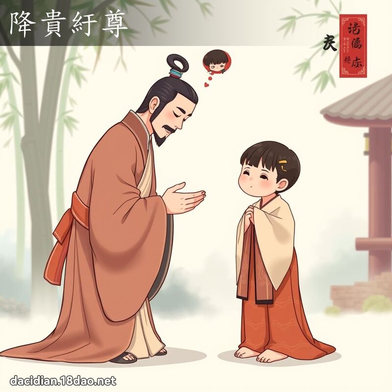 降貴紆尊 - 國語大辭典配圖