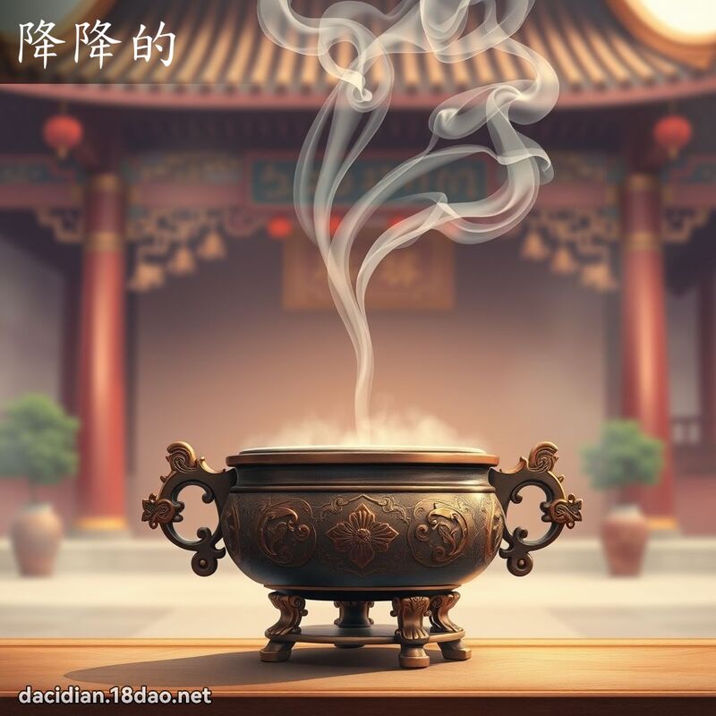 降降的 - 国语大辞典配图