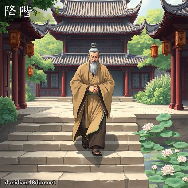 降阶 - 国语大辞典配图