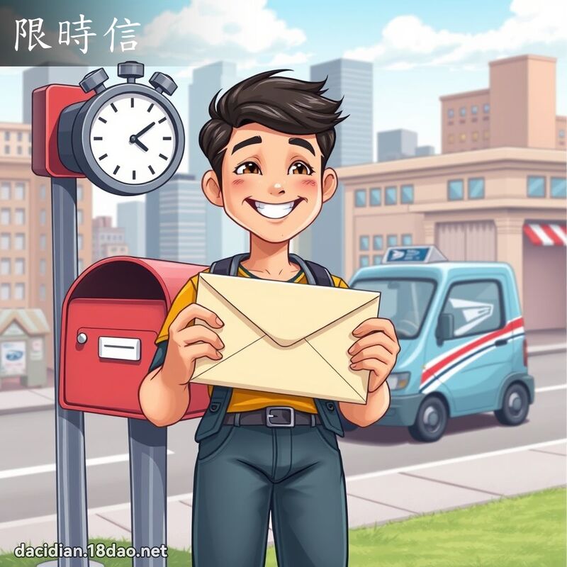 限時信 - 國語大辭典配圖