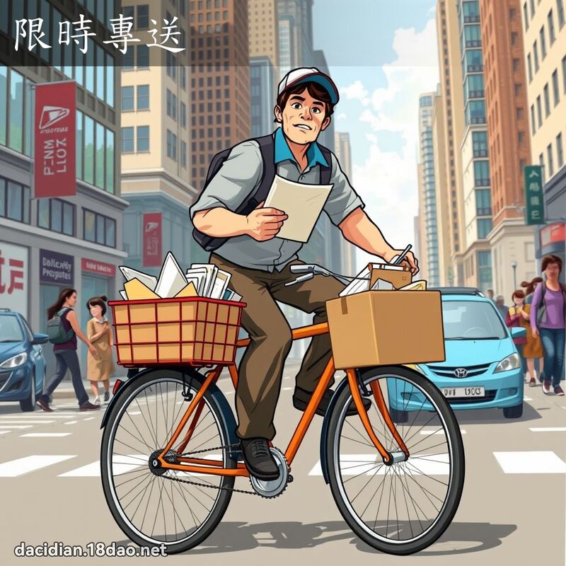 限時專送 - 國語大辭典配圖