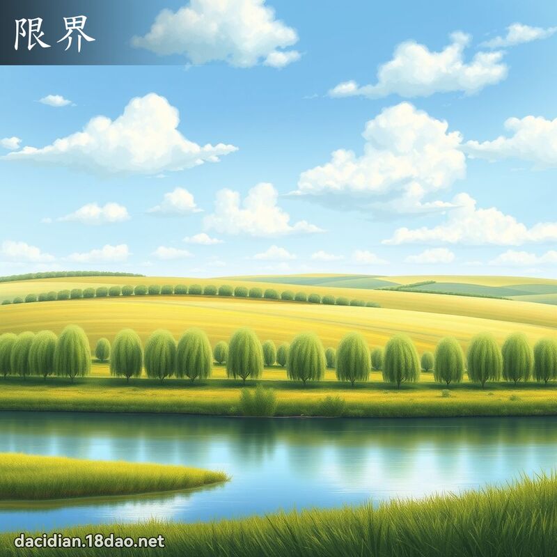 限界 - 國語大辭典配圖