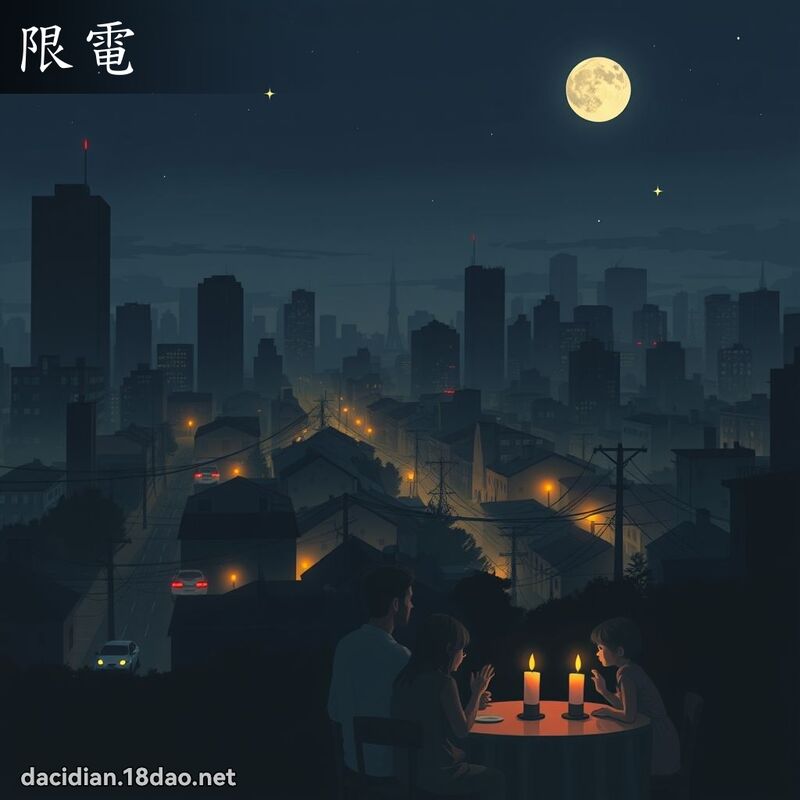 限電 - 國語大辭典配圖