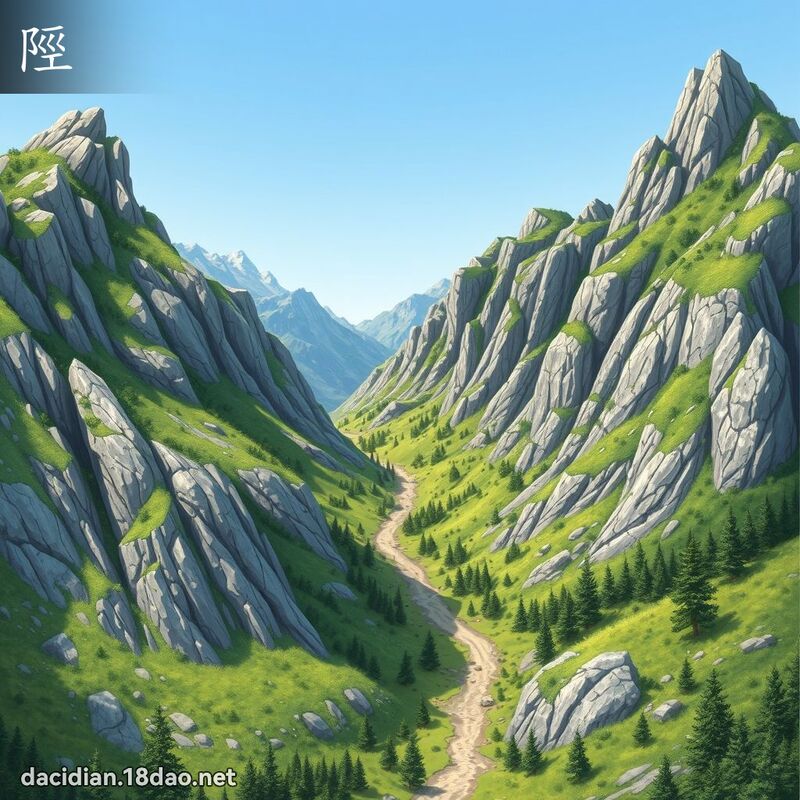陘 - 國語大辭典配圖