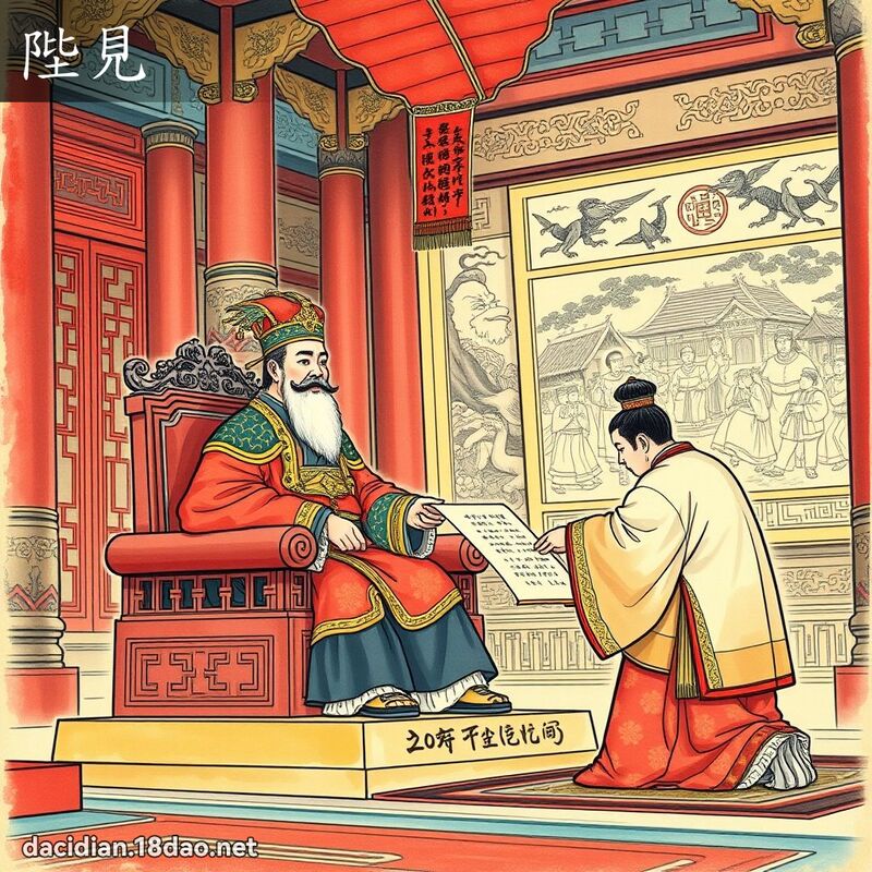 陛見 - 國語大辭典配圖