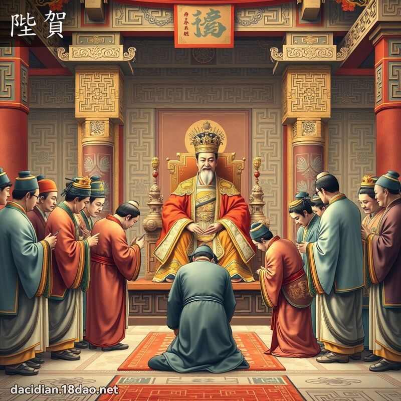 陛賀 - 國語大辭典配圖