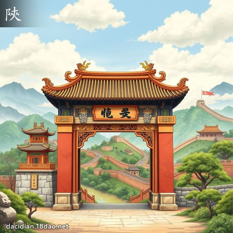陝 - 國語大辭典配圖