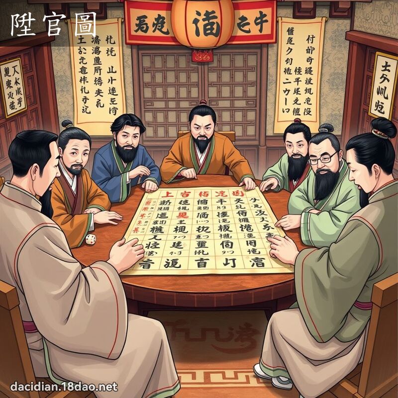 陞官圖 - 國語大辭典配圖