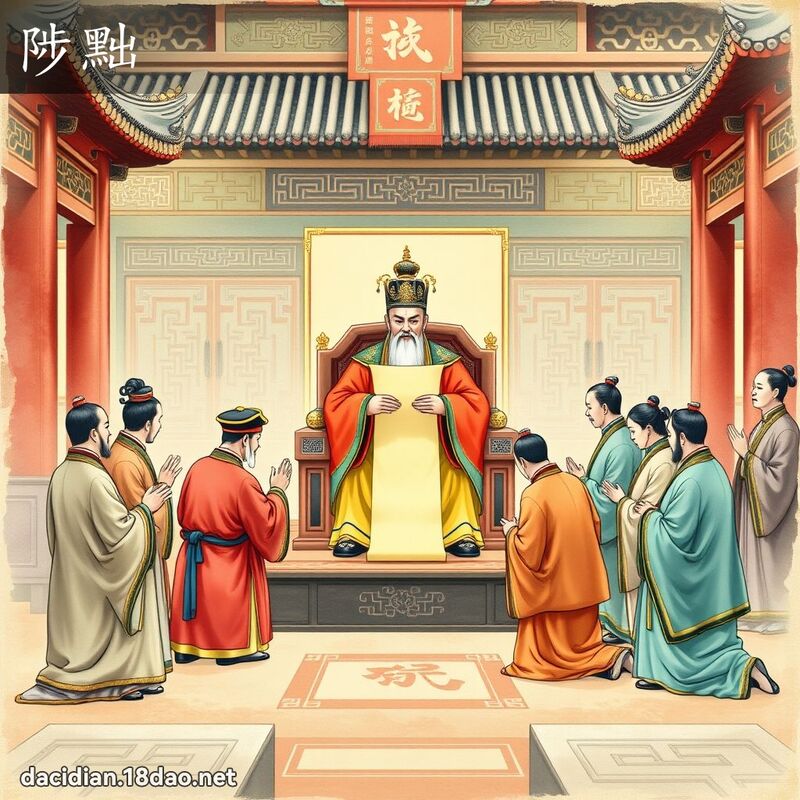 陟黜 - 国语大辞典配图