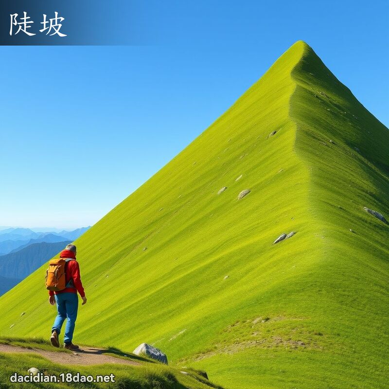 陡坡 - 国语大辞典配图