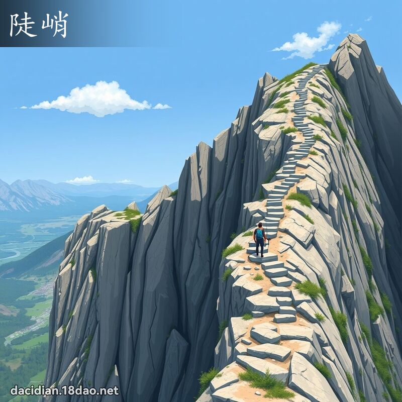 陡峭 - 國語大辭典配圖