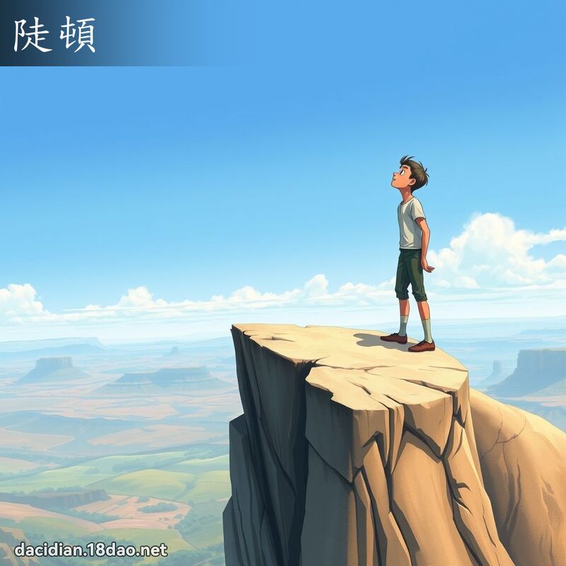 陡頓 - 國語大辭典配圖