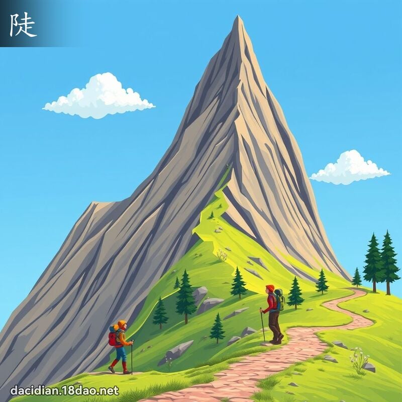 陡 - 国语大辞典配图
