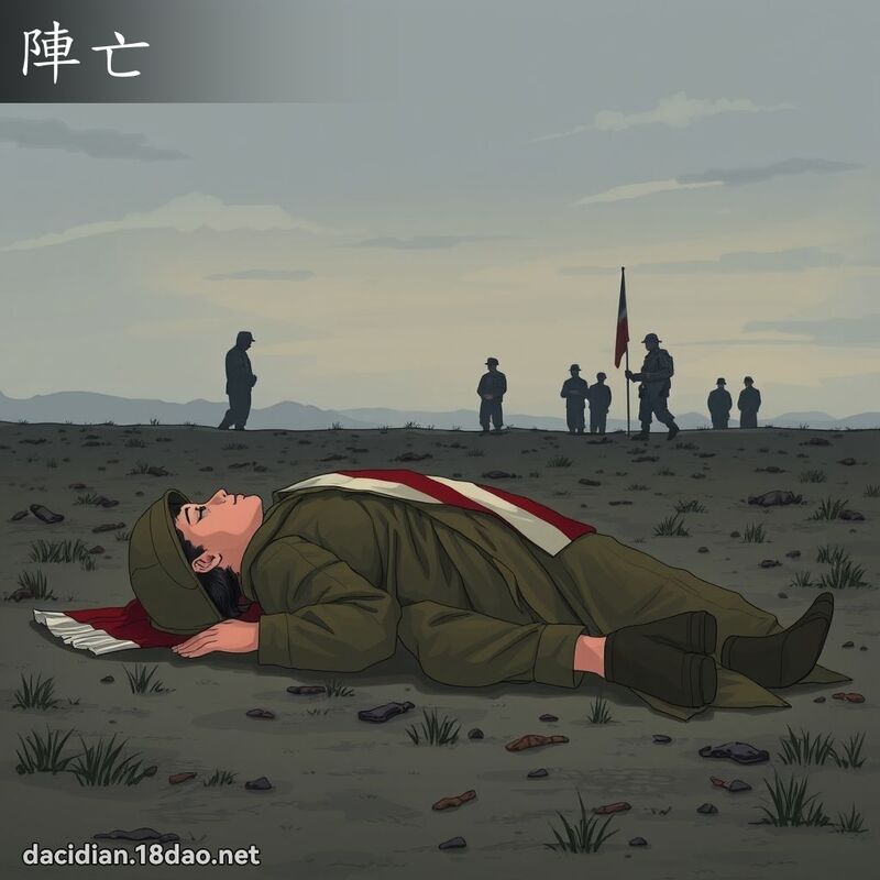 阵亡 - 国语大辞典配图
