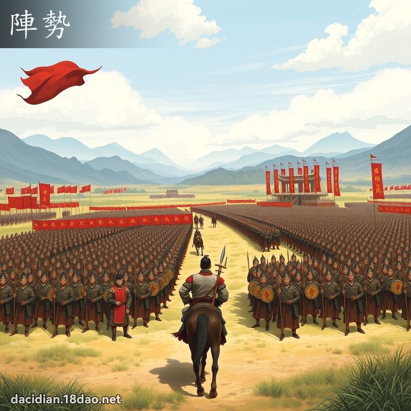 陣勢 - 國語大辭典配圖