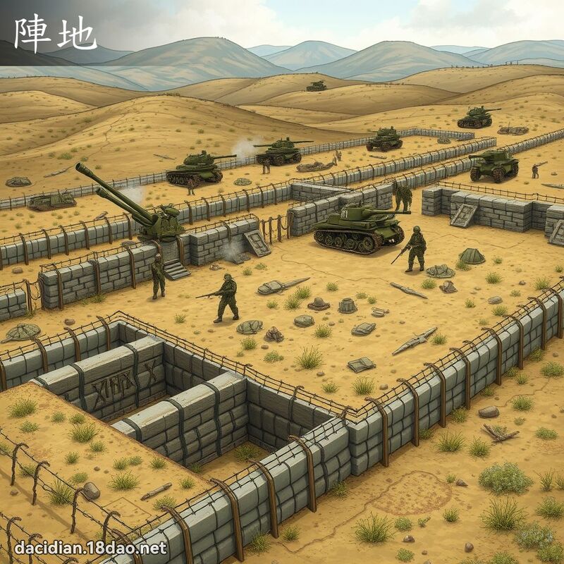 陣地 - 國語大辭典配圖
