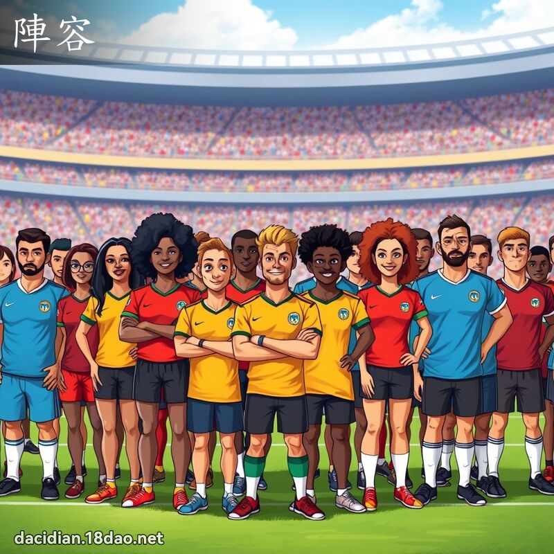 陣容 - 國語大辭典配圖